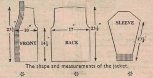 A Thick Jacket 1959 measurements