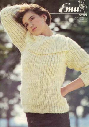 Emu 3705 Ladies Sweater in six sizes