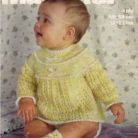 Marriner 1749 - Baby's Angel Top & Bootees