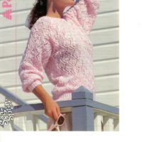 Patons 8281 - Lace pattern sweater