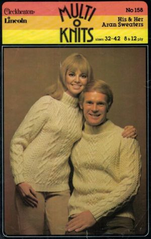 Cleckheaton 158 His & Hers Aran Sweaters