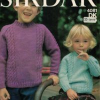 Sirdar 4081 - Girls & Boys Cable Jumper