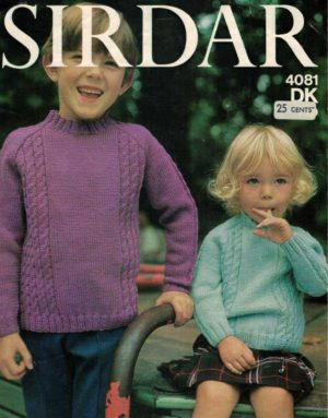 Sirdar 4081 - Girls & Boys Cable Jumper