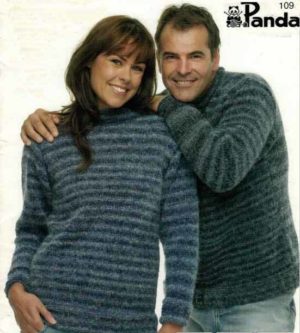 Panda 109 - Lady's & Man's Classic Jumper with Round Neck and Raglan sleeves