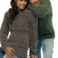 Panda 109 - Lady's & Man's Cable Jumper with Raglan sleeves