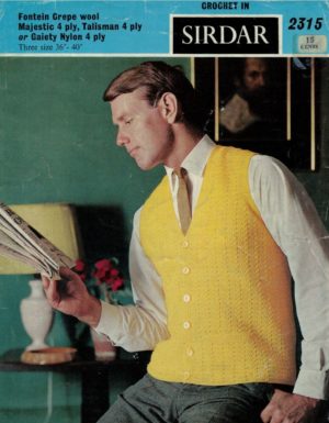 Sirdar 2315 - Man's Crochet Waistcoat