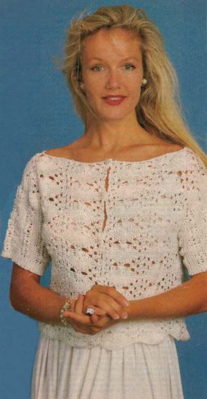 Lacey Knit pattern from New Idea Magazine 04/02/1989