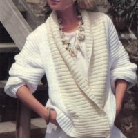 Double breasted ribbed cardigan