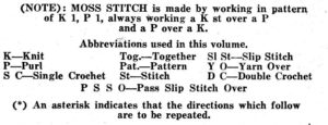 Jack Frost Two Needle Socks - abbreviations