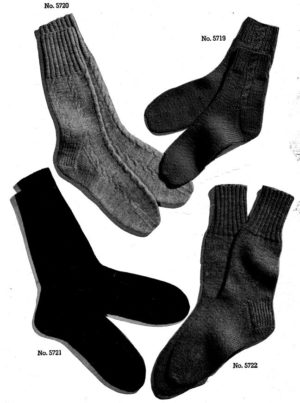 Jack Frost two needle socks - Volume 57 5720, 5719, 5721, 5722