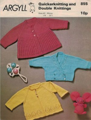 Argyll 855 - Quickerknitting and Double Knittings - Baby Coats