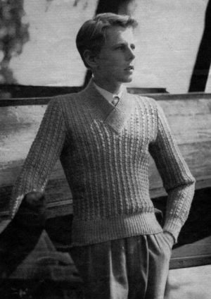 P&B Wools 475 - Zipper jacket and sweater for young men in their teens - Image 2