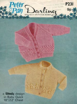Peter Pan 231 - Baby Cardigans