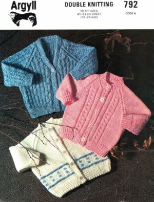 Argyll 792 - Baby Cardigans