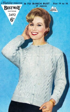 Bestway 3492 - Lady's Button Up Cardigan