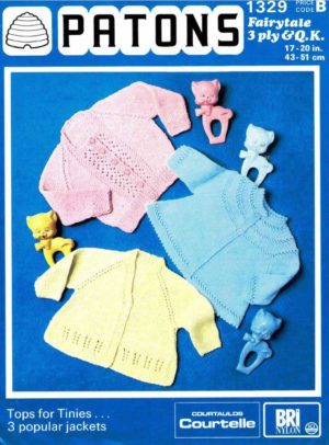 Patons 1329 - Baby's Cardigan, Matinee Coat and Jacket