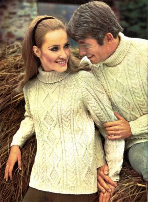 Patons Aran Book No 154 - 12 Designs for the family in Capstan - Image 30
