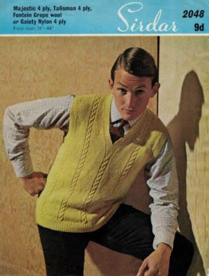 Sirdar 2048 - Man's Pullover in 4 sizes