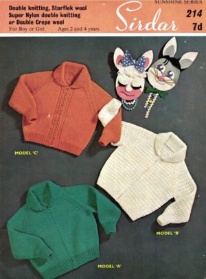 Sirdar 214 - Sunshine Series - Toddlers Lumber Jackets