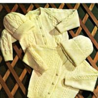 Studley 695 - Baby Cardigans with matching hats