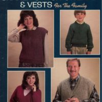 Shaker Stitch Sweaters & Vests for all the family - Leisure Arts Leaflet 450