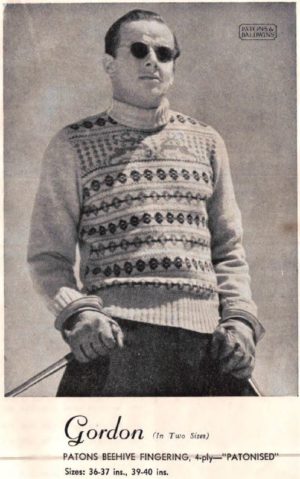 Patons Knitting Book R3 - Mens 1940s Knitting Patterns for Fair isle sweaters vests and cardigans - Image 3