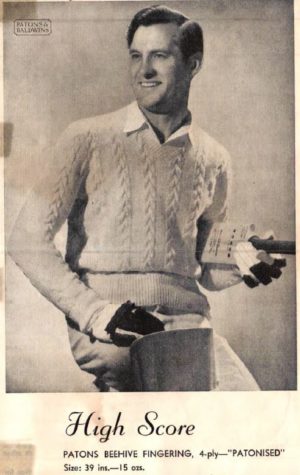 Patons Knitting Book R3 - Mens 1940s Knitting Patterns for Fair isle sweaters vests and cardigans - Image 19