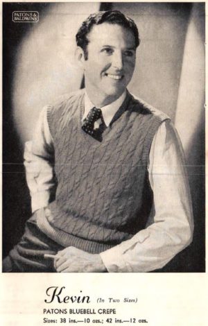 Patons Knitting Book R3 - Mens 1940s Knitting Patterns for Fair isle sweaters vests and cardigans - Image 4