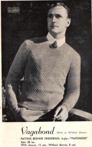 Patons Knitting Book R3 - Mens 1940s Knitting Patterns for Fair isle sweaters vests and cardigans - Image 11