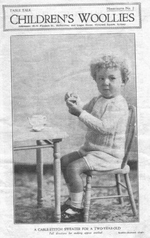 Table Talk - Children's Woollies - Homecrafts No 2