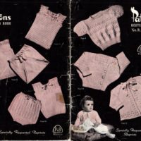Patons Knitting Book No. R.12 - Baby Cardigan, Vest, Knickers, Frock and Shawl