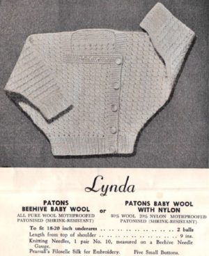 Patons Knitting Book No. R.12 - Baby Cardigan, Vest, Knickers, Frock and Shawl - Image 10
