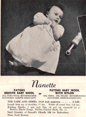 Patons Knitting Book No. R.12 - Baby Cardigan, Vest, Knickers, Frock and Shawl - Image 9