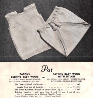 Patons Knitting Book No. R.12 - Baby Cardigan, Vest, Knickers, Frock and Shawl - Image 7