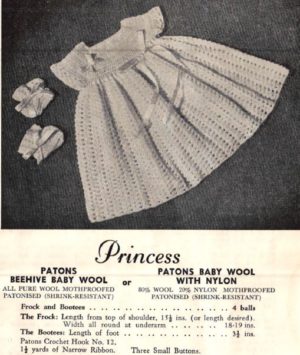 Patons Knitting Book No. R.12 - Baby Cardigan, Vest, Knickers, Frock and Shawl - Image 6