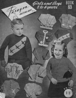 Paragon 65 - Girls and Boys 2 to 6 years Knitting Book