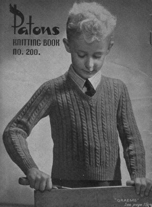 Patons Knitting Book No 200 - Boy's Pullovers - Image 7