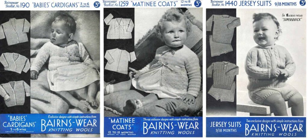 Bairns-wear Knitting Patterns, 190, 1259 and 1440