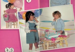 Patons 455 - Its a Party in Beehive Astra - Party Girl and Her Best Cardigan