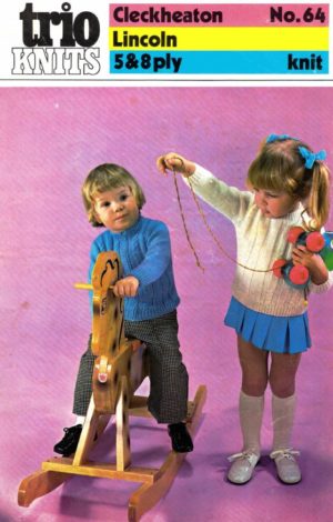 Cleckheaton 64 - Trio Knits - Child's Jumper and Cardigan
