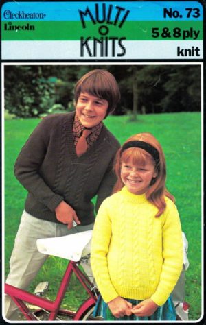 Cleckheaton 73 - Child's V and Round neck Jumpers