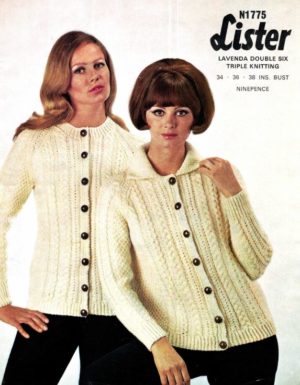 Lister N1775 - Lady's Aran Cardigans