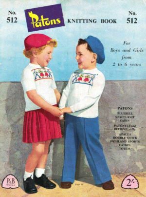 Patons 512 - Knitting book for boys and girls from 2 to 6