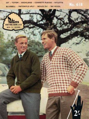Patons Knitting Book 618 - Men's Knitwear