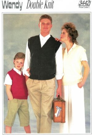 Wendy 3442 - Family Slipover and Waistcoat