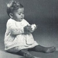 Patons 6444 - Dress and Matinee Coat