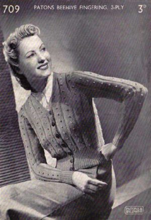 Patons 709 - Lady's cardigan