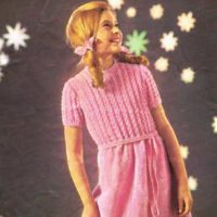 Patons 9656 - Party dress for the budding starlet