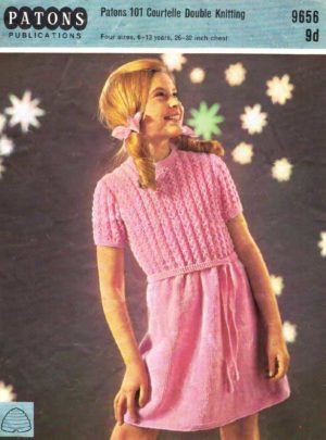 Patons 9656 - Party dress for the budding starlet
