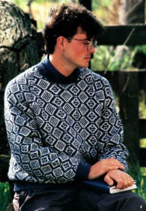 Patons 977 - Men's Fair Isle Knits - Image 3